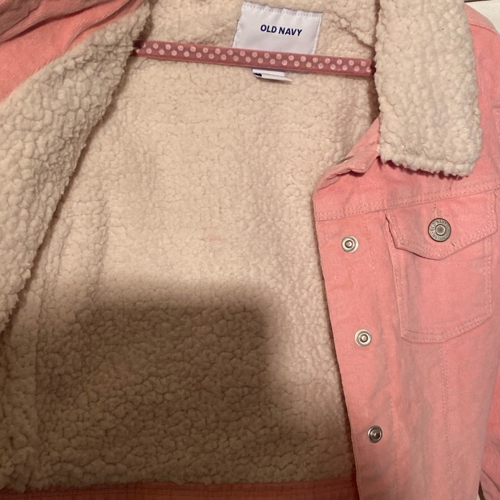 Old navy corduroy and fleece jean style jacket